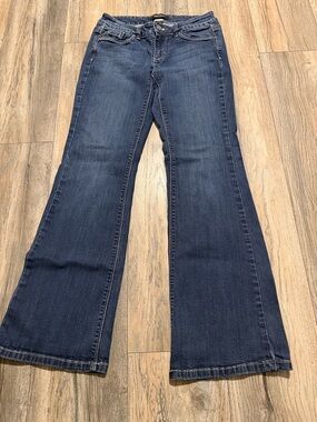 White House Black Market Navy Flare Jeans